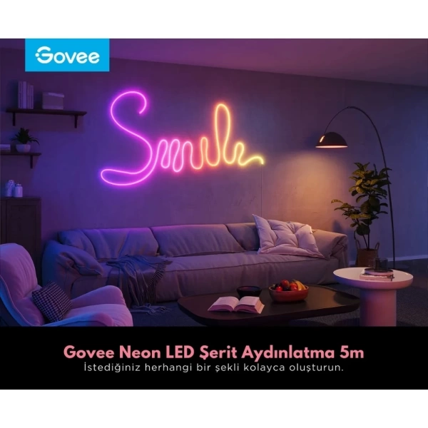 Govee Neon LED Şerit 2.Nesil (5M) Beyaz H61D5301