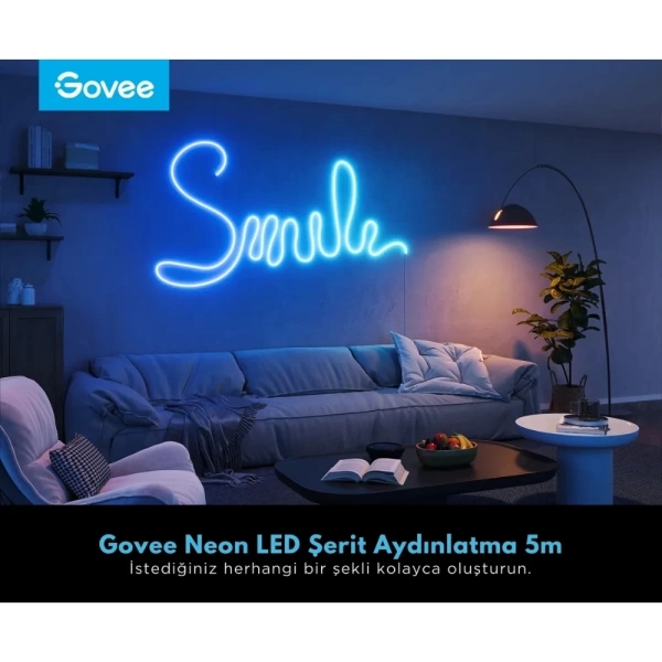 Govee Neon LED Şerit 2.Nesil (5M) Beyaz H61D5301