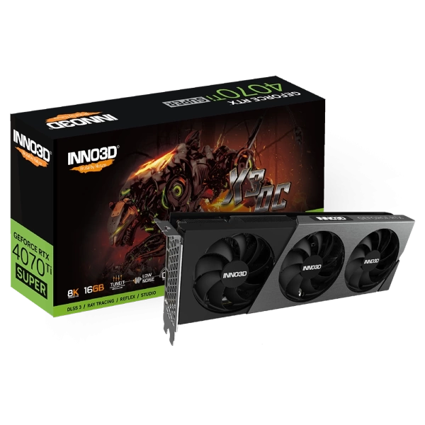 Inno3D GeForce RTX 4070Ti Super X3 OC 16GB 256 Bit GDDR6X Ekran Kartı