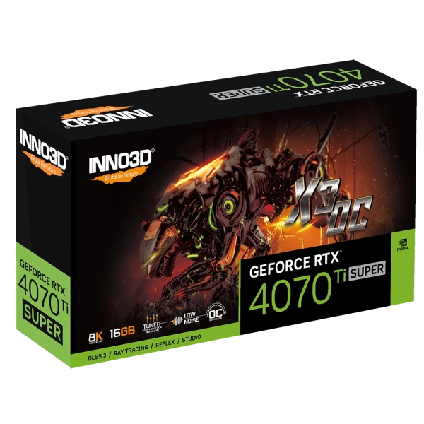 Inno3D GeForce RTX 4070Ti Super X3 OC 16GB 256 Bit GDDR6X Ekran Kartı