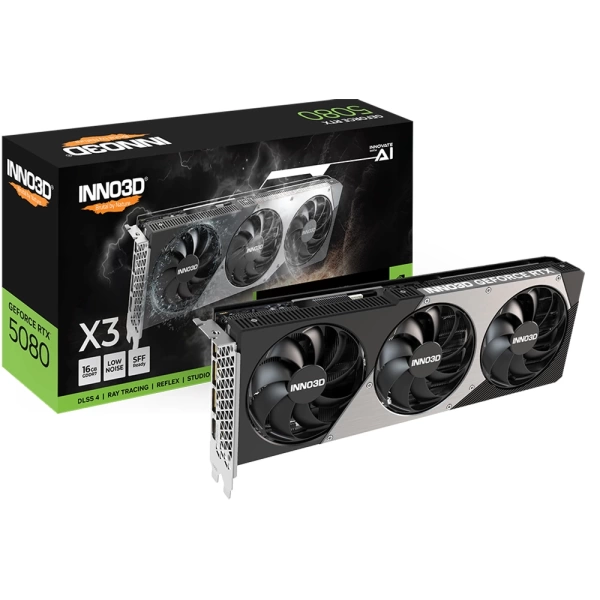 Inno3D GeForce RTX 5080 X3 16GB DLSS 4 256 Bit GDDR7 Ekran Kartı