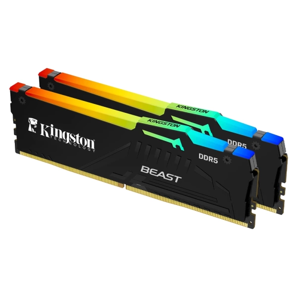 Kingston Beast RGB 32GB (2x16GB) 6400MHz CL32 DDR5 EXPO Bellek
