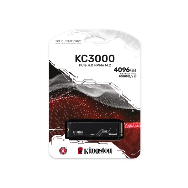 Kingston KC3000 4TB NVMe Gen4 7000/7000MB/s M.2 SSD