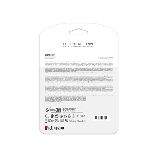 Kingston NV3 1TB NVMe Gen4 6000/4000MB/s M.2 SSD