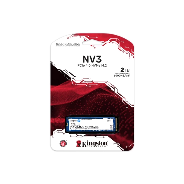 Kingston NV3 2TB NVMe Gen4 6000/5000MB/s M.2 SSD