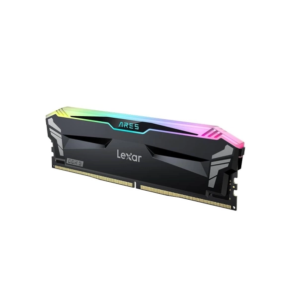 Lexar 32GB(2x16) Ares Black RGB 6400MHz CL32 DDR5  Bellek