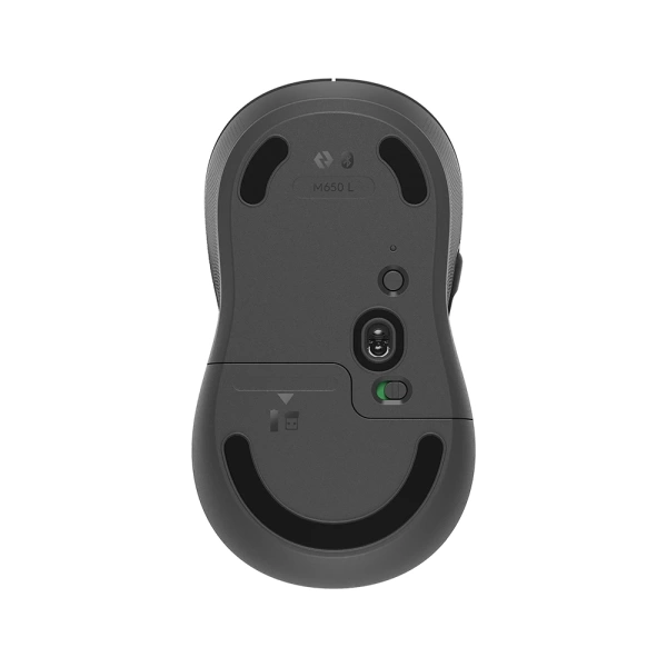 Logitech M650L Signature Grafit Sessiz Büyük Boy Sağ El Kablosuz Mouse