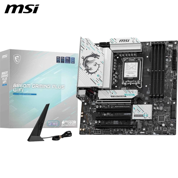 MSI B860M Gaming Plus WIFI DDR5 8600MHz (OC) M.2 1851p mATX Anakart