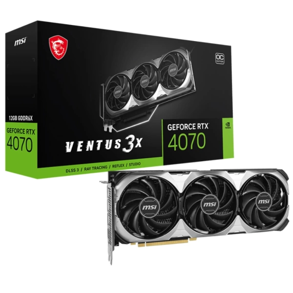 MSI GeForce RTX 4070 Ventus 3X E OC 12GB GDDR6X Ekran Kartı