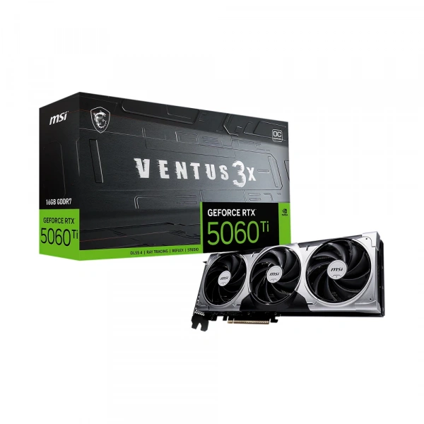 MSI GeForce RTX 5060 Ti 16G Ventus 3X 16GB DLSS 4 128 Bit GDDR7 Ekran Kartı