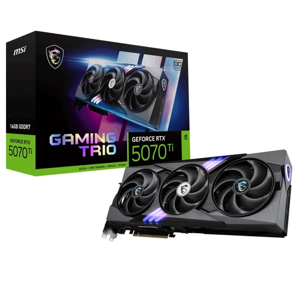 MSI GeForce RTX 5070 Ti Gaming Trio OC Plus 16GB DLSS 4 256 Bit GDDR7 Ekran Kartı