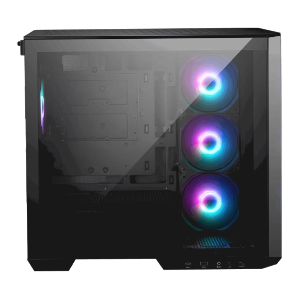 MSI MAG Pano M100R PZ Siyah RGB Temperli Cam mATX Mid Tower Gaming Kasa