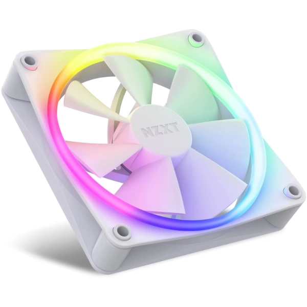 NZXT F120 RGB Beyaz 120 mm Fan (3lü Set)