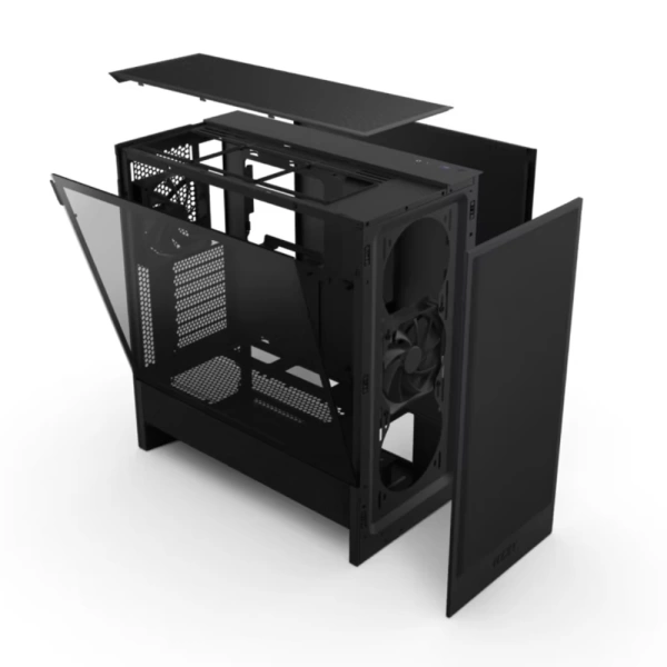 NZXT H5 Flow Edition Siyah Temperli Cam USB 3.2 USB-C ATX Mid Tower Kasa