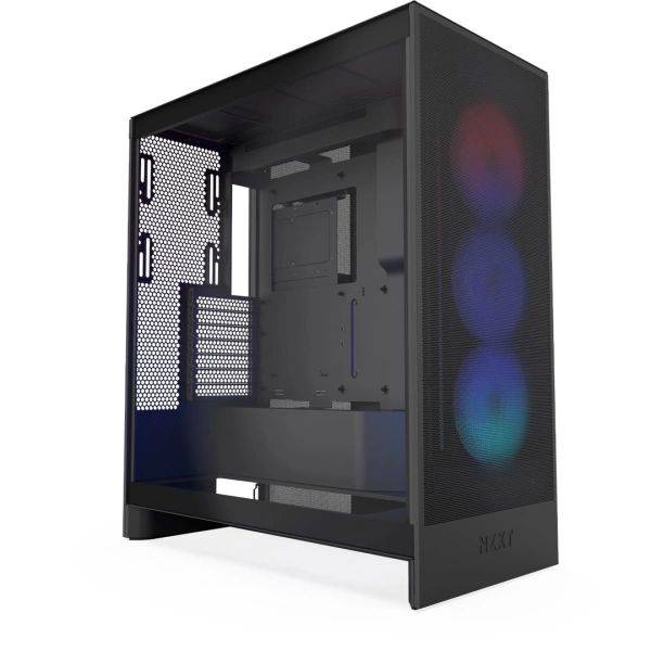 NZXT H7 Flow (2024) RGB Siyah Temperli Cam USB 3.2 ATX Mid Tower Kasa