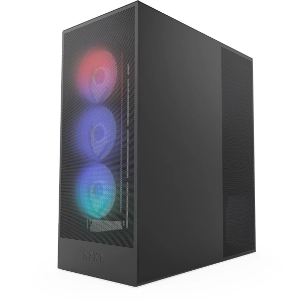 NZXT H7 Flow (2024) RGB Siyah Temperli Cam USB 3.2 ATX Mid Tower Kasa