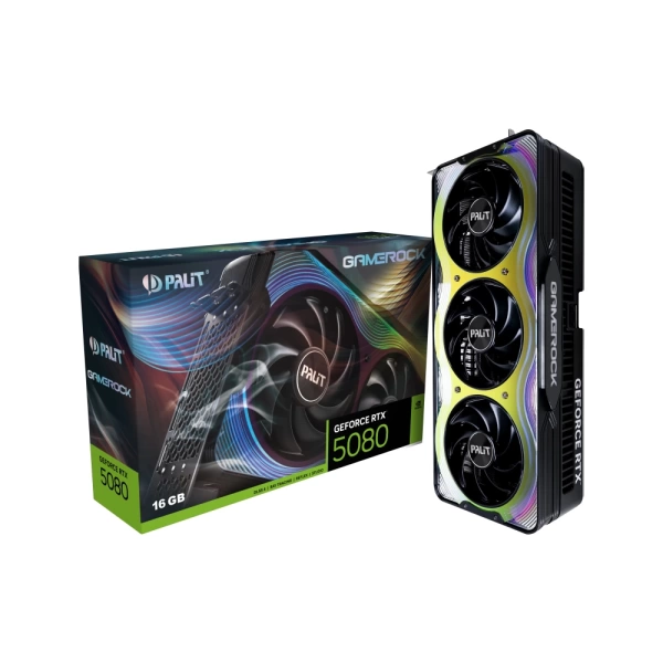 Palit GeForce RTX 5080 GameRock 16GB DLSS 4 256 Bit GDDR7 Ekran Kartı