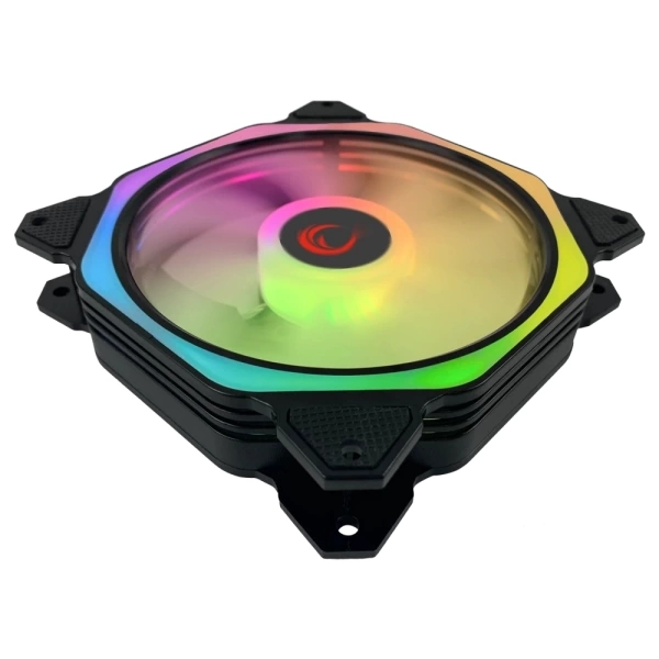 Rampage COOLWIND F1 3x12CM ARGB Fan Kontrolcü Hub+ Kumandalı Siyah Kasa Fan Kiti