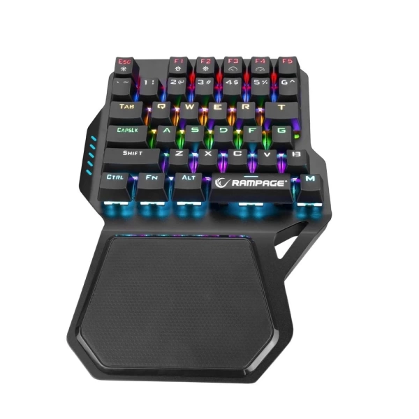 Rampage KB-R77 PALM USB Rainbow Backlight Outemu Red Switch Mekanik 36 Tuşlu Mini Gaming Oyuncu Klavyesi