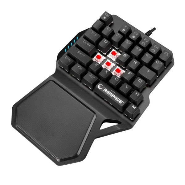 Rampage KB-R77 PALM USB Rainbow Backlight Outemu Red Switch Mekanik 36 Tuşlu Mini Gaming Oyuncu Klavyesi