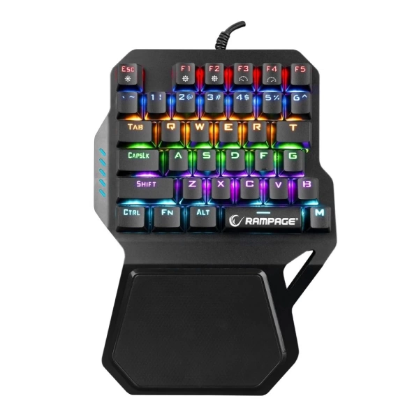 Rampage KB-R77 PALM USB Rainbow Backlight Outemu Red Switch Mekanik 36 Tuşlu Mini Gaming Oyuncu Klavyesi