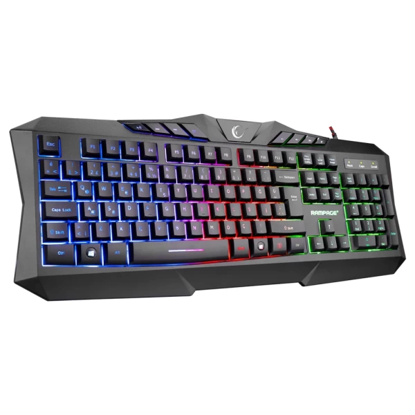 Rampage KM-404 ARGENTI Rainbow Gaming Combo Set (Klavye+Mouse+MousePad+Kulaklık)