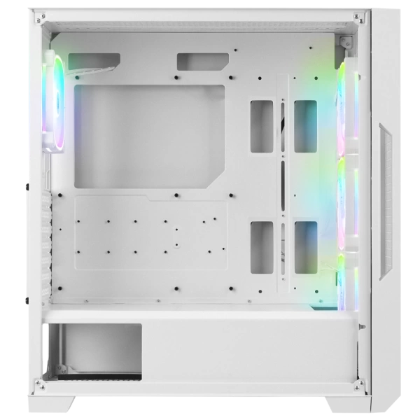 Rampage RADIANT V1 WHITE 2* USB3.0 Temperli 4*ARGB Fan+Hub E-ATX Exclusive Gaming Kasa