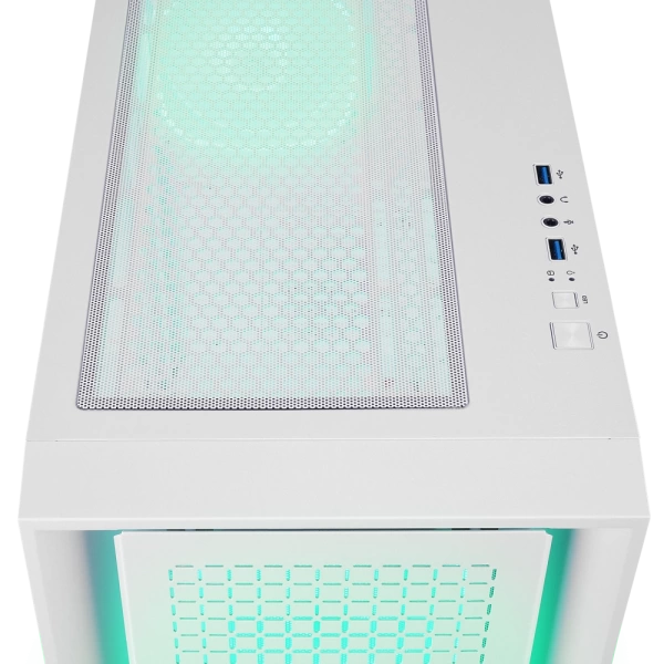 Rampage RADIANT V1 WHITE 2* USB3.0 Temperli 4*ARGB Fan+Hub E-ATX Exclusive Gaming Kasa