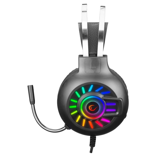 Rampage RM-K44 ZENGIBAR Siyah 7.1 Surround RGB Işık Efekti Mikrofonlu Oyuncu Kulaklığı