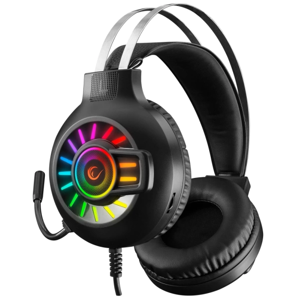 Rampage RM-K44 ZENGIBAR Siyah 7.1 Surround RGB Işık Efekti Mikrofonlu Oyuncu Kulaklığı