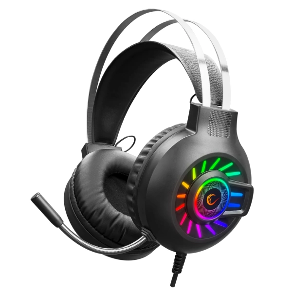 Rampage RM-K44 ZENGIBAR Siyah 7.1 Surround RGB Işık Efekti Mikrofonlu Oyuncu Kulaklığı