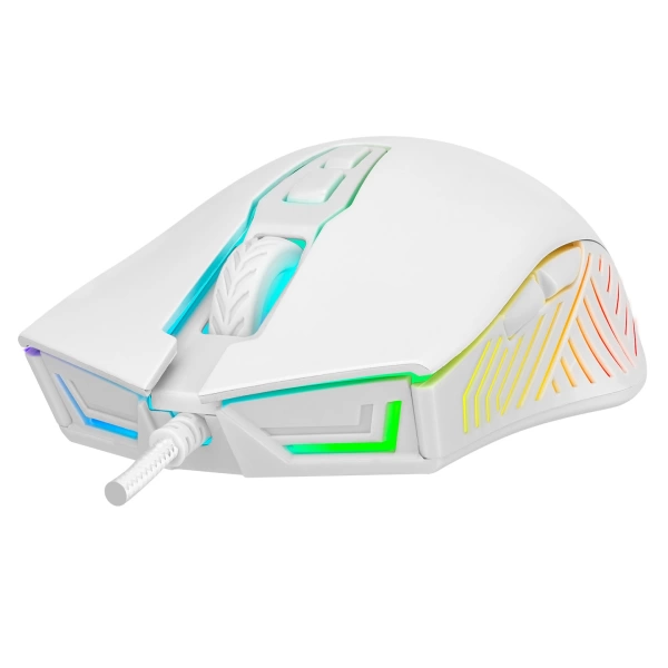 Rampage SMX-G68 SPEAR Full RGB 7200DPI Beyaz 7D Makrolu Gaming Mouse