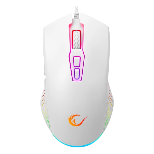 Rampage SMX-G68 SPEAR Full RGB 7200DPI Beyaz 7D Makrolu Gaming Mouse