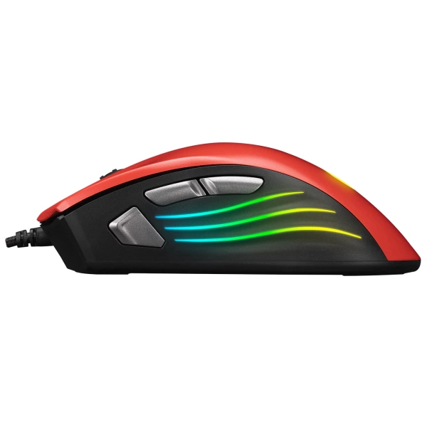 Rampage SMX-R33 LIMBO Makrolu Siyah/Kırmızı 6400dpi RGB Ledli Gaming Oyuncu Mouse