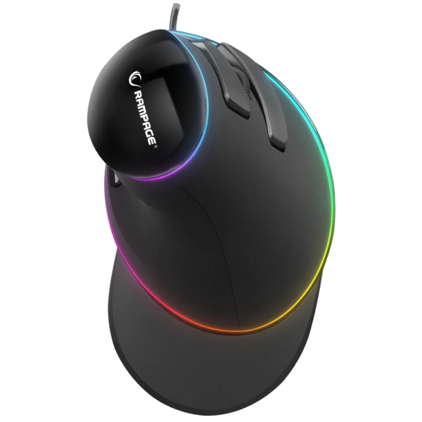 Rampage SMX-R618 TERRIFIC Siyah RGB Efektli 4000dp 6 Tuşlu Ergonomik Mouse