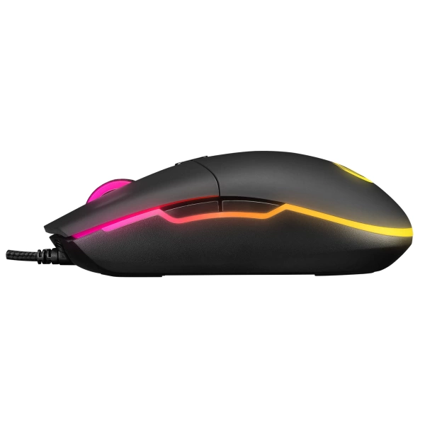 Rampage SMX-R63 GLORY Usb Siyah RGB Işıklı 6400dpi Gaming Oyuncu Mouse