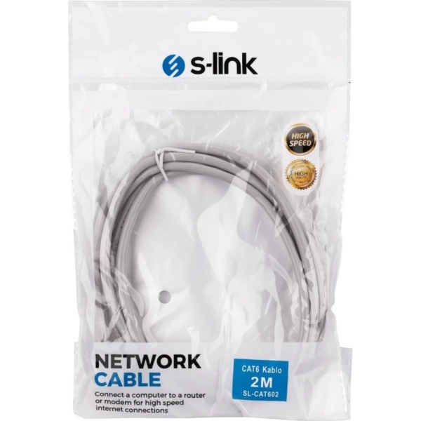 S-link SL-CAT601 1m CAT6 Kablo CAT6 Kablo