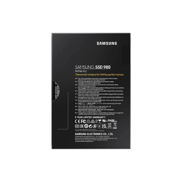 Samsung 980 500GB NVMe Gen3 3100/2600MB/s M.2 SSD