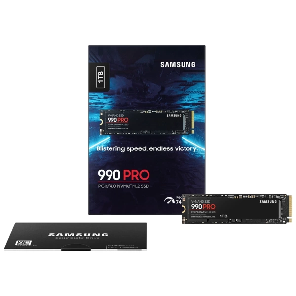 Samsung 990 PRO 1TB NVMe Gen4 7450/6900MB/s M.2 SSD