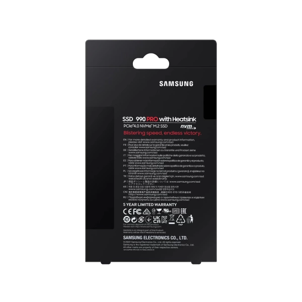 Samsung 990 PRO Soğutuculu 1TB NVMe Gen4 7450/6900MB/s M.2 SSD