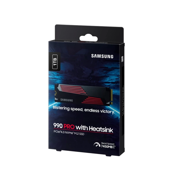 Samsung 990 PRO Soğutuculu 1TB NVMe Gen4 7450/6900MB/s M.2 SSD