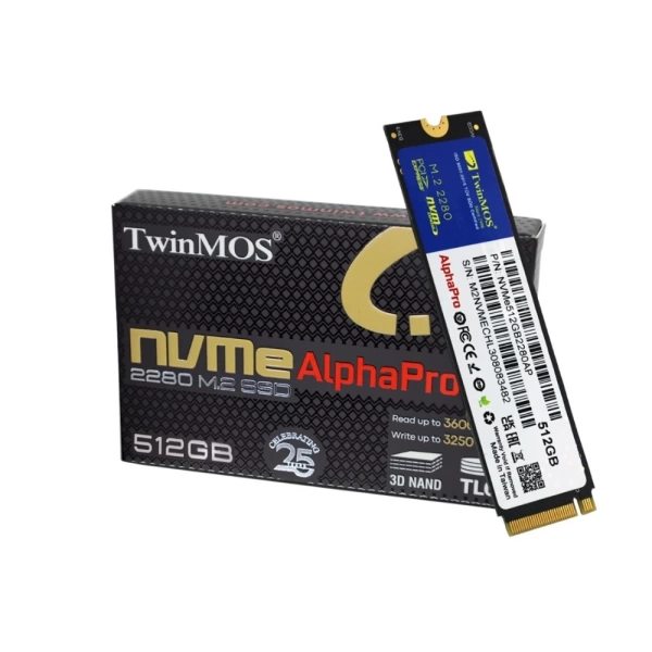 TwinMOS 512GB NVMe Gen3 Okuma 3600MB-Yazma 3250MB M.2 SSD