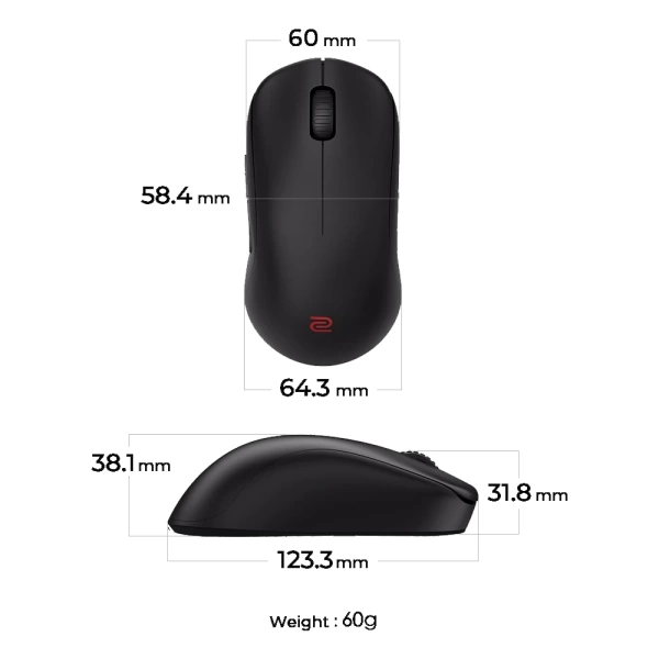 Zowie U2-DW 4000Hz Kablosuz Gaming Mouse