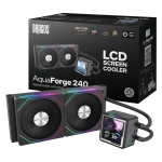 Dragos AquaForge 240 Black ARGB LCD 240mm Intel-AMD Uyumlu Sıvı Soğutucu
