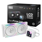 Dragos AquaForge 240 White ARGB LCD 240mm Intel-AMD Uyumlu Sıvı Soğutucu