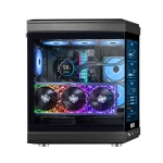 Dragos North Evo Vision LCD Ekran 7x ARGB Fan Type C ATX Mid Tower Panoramik Temperli Cam Gaming Siyah Kasa