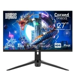 Dragos VISION V27240 27 İnç 1Ms 240Hz DP Hdmi FHD Curved Pivot Hoparlörlü Pro Gaming Monitor