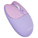 Everest KM-6244 BUNNY Renkli Tuşlu Mor 2.4 ghz + BT Kablosuz Q Multimedia Klavye + Mouse Set