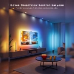 Govee Arka Aydınlatma 3 Lite Kit TV LED 55-65 inç (Wi-Fi ve Bluetooth Destekli, Alexa ve Google Assistant Uyumlu) H605A311