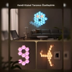 Govee Glide Hexa Ultra LED Aydınlatma Panel (7li Paket, Wi-Fi ve Bluetooth Destekli, Alexa ve Google Assistant Uyumlu) H606AC81